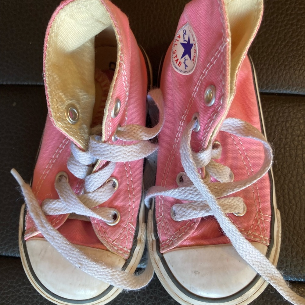 Toddler Pink High Top Converse Size 6